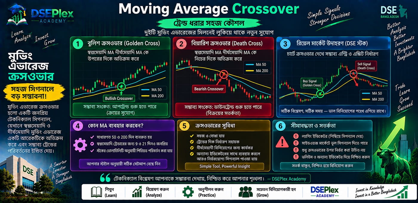 Moving Average Crossover — Golden Cross ও Death Cross কী?
